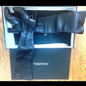 CHANEL Over The Knee Boots